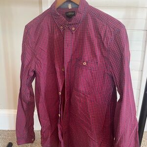 Checkered Red and Blue Men's Shirt